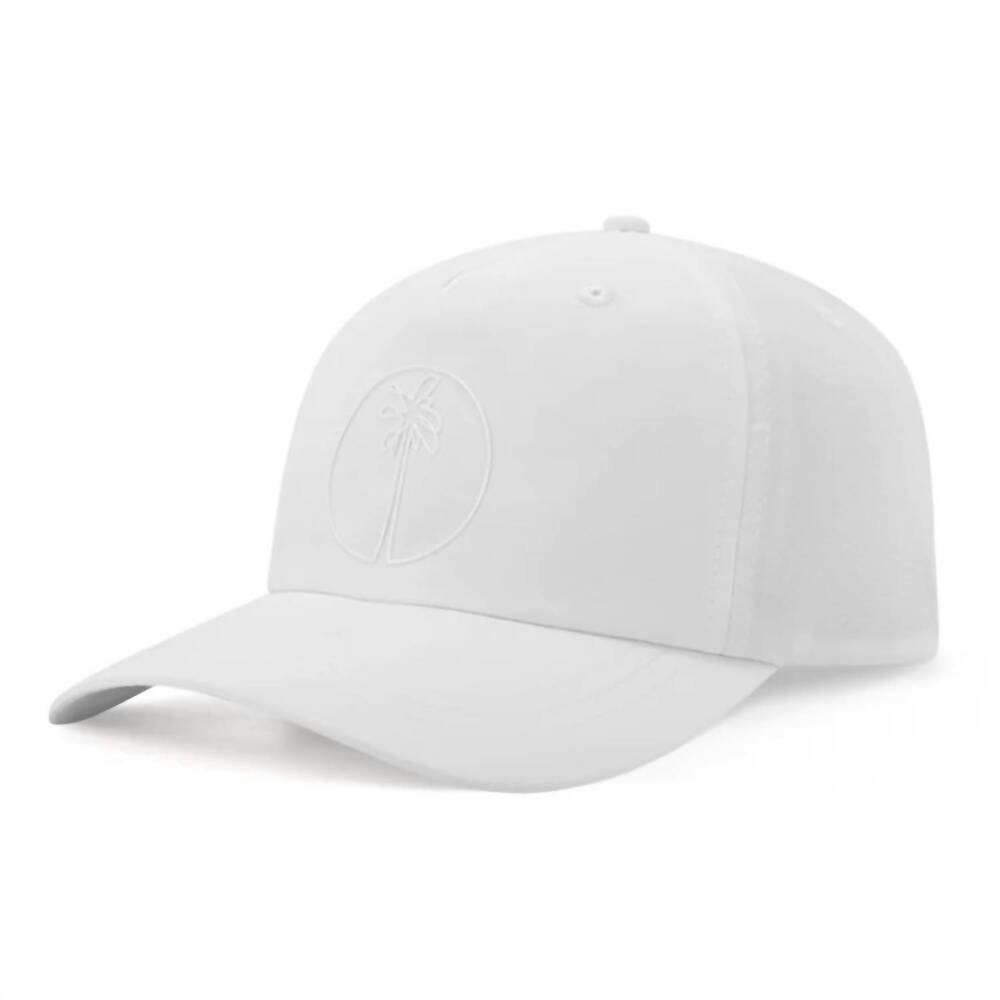 NEW SOMEWHERE SUNNY men's organic 5-panel hat in white
